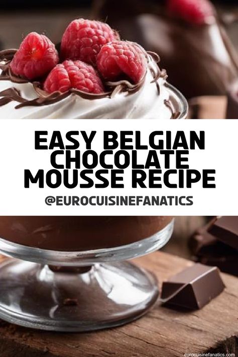 Savor the simplicity of the best easy Belgian chocolate mousse recipe and discover the secrets to elevating this classic dessert into a showstopper.
 #europeancuisine #authentic #european #cuisine #italianfood #frenchfood #greekfood #homecooking #authenticrecipes #recipes Belgian Dessert Recipes, Belgian Desserts, Belgium Food, Chocolate Mousse Recipe, European Recipes, European Cuisine, Mousse Recipes, Belgian Chocolate, Chocolate Shavings