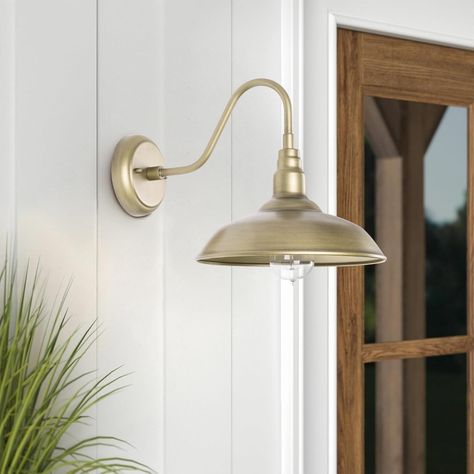 GOALPLUS 14in. Outdoor Gooseneck Barn Light for Garage, 2 Pack Bronze Exterior Wall Lights Fixture for Porch, Vintage Outside Farmhouse Wall Sconce for Patio Cabin, Garden - Amazon.com Home Exterior Lighting Ideas, Exterior Wall Light Fixtures, Exterior Wall Lights, Cabin Garden, Farmhouse Wall Sconces, Farmhouse Light Fixtures, Barn Light, Exterior Wall Light, Barn Lighting