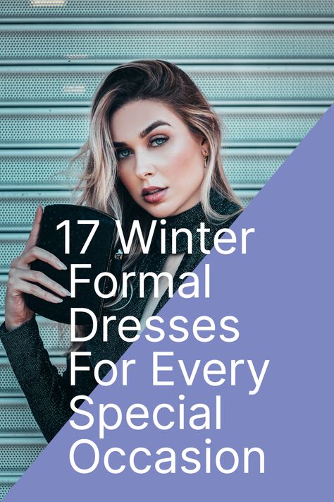 Dazzle at every winter event with these stunning formal dresses. Whether you're attending a winter ball, gala, or a special holiday party, these dresses are designed to make a statement. From luxurious velvet gowns to shimmering sequined numbers, there's a dress for every style and occasion. ✨👗❄️ #WinterFormalDresses #ElegantEvenings #GlamourNights Long Sleeve Winter Dresses Formal, Winter Evening Dress Shoes, Cold Weather Formal Dress, Winter Formal Dresses Long Classy, Gala Event Outfit, Winter Gala Outfit, Black Tie Optional Dress Women, Winter Gala Dress, Gala Night Outfit