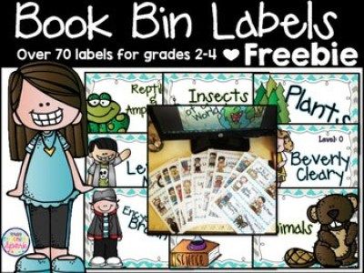 FREE Back to School Resources - The Hungry Teacher Classroom Library Labels Free, Fountas And Pinnell Levels, Homeschool Library, Fountas And Pinnell, Organizing School, Classroom Library Labels, Library Centers, Classroom Library Organization, Book Bin Labels