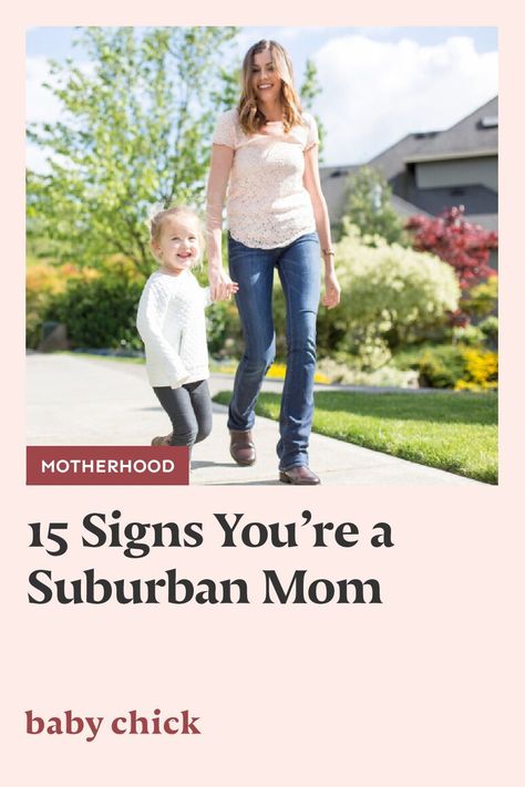 Life in the suburbs, with a house and yard, can be pretty great, but there are quirks! Here's how you know you're a suburban mom. #suburbanmom #motherhood Suburban Mom Aesthetic, Suburban Mom, Gangster Rap, City Mom, Baby Chick, The Suburbs, Afterschool Activities, Be Pretty, Cheer Mom