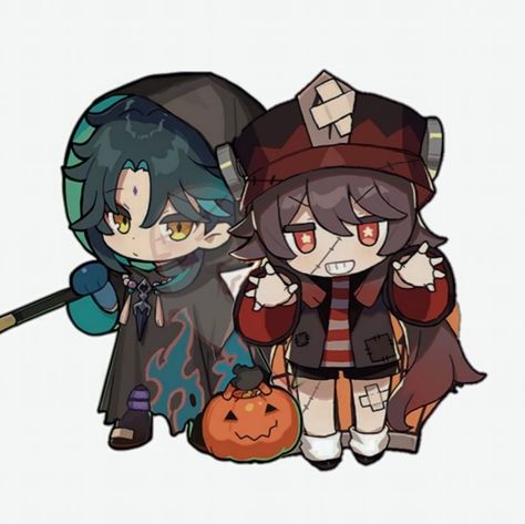 Huxiao Xiao Hu Tao genshin impact halloween Baizhu X Hu Tao, Hu Tao X Xiao Fanart Kiss, Xiao And Hutao, Hu Tao Halloween, Xiao And Hu Tao, Genshin Halloween Pfp, Xiao X Hu Tao, Wugem Template, Hu Tao X Xiao