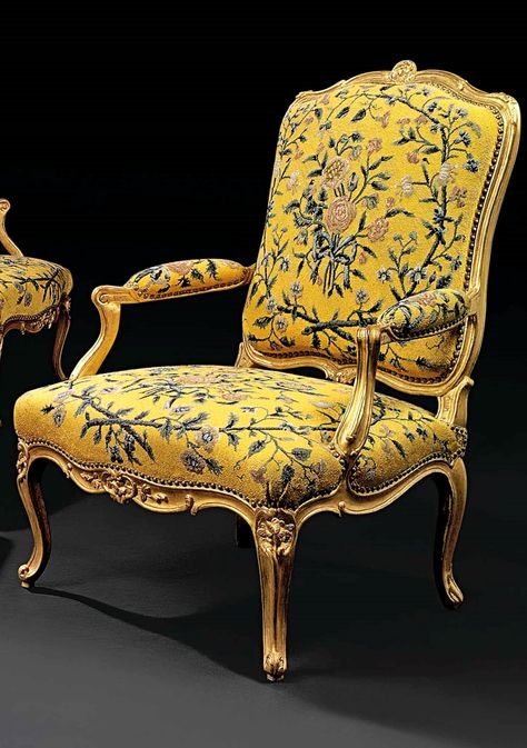 Louis Xv Furniture, Rococo Furniture, Curved Chair, Rustic Furniture Diy, Upscale Furniture, Reupholster Chair, Antique French Furniture, Best Furniture, Antique Chairs