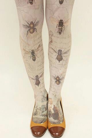 Bees: #Bees. Funky Tights, Print Tights, Bug Print, I Love Bees, Illustration Story, Insect Print, Bee's Knees, Scientific Illustration, Busy Bee