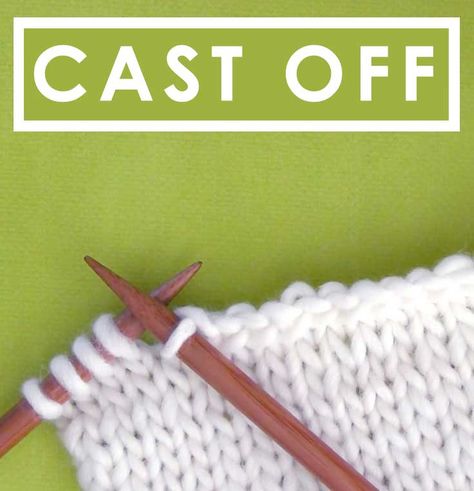 Cast Off Knitting, Crochet Chevron Stitch, Knit Stitches For Beginners, Casting Off Knitting, Bind Off Knitting, Knitting Hacks, Studio Knit, Knitting Help, Beginner Knitting