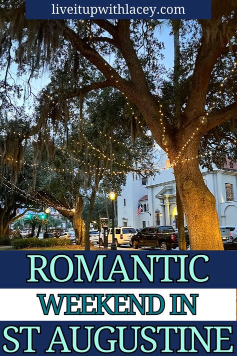 St Augustine At Christmas, Saint Augustine Beach, Anniversary Plans, Couples Weekend, Explore City, Romantic Weekend Getaways, St Augustine Fl, Romantic Anniversary, St Augustine Florida