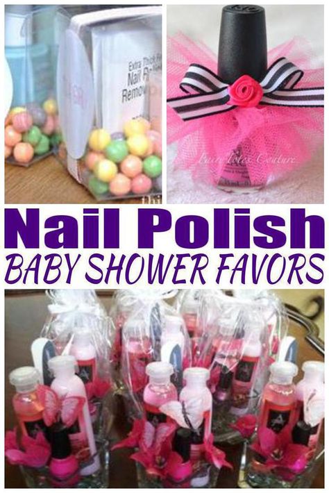 14 Amazing nail polish baby shower ideas. Your guests will love these unique Nail Polish baby shower party favors. Nail Polish Favors, Baby Shower Favors For Guests, Diy Babyshower, Baby Shower Favours For Guests, Baby Shower Table Centerpieces, Unique Baby Shower Favors, Homemade Ideas, Baby Shower Prizes, Creative Baby Shower