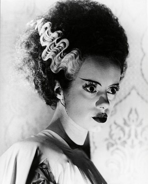 Bride Makeup Brown Eyes, Bride Of Frankenstein Costume, Bride Makeup Natural, Shower Dress For Bride, Elsa Lanchester, Bride Of The Water God, Jane Powell, Bride Quotes, Short Hair Bride