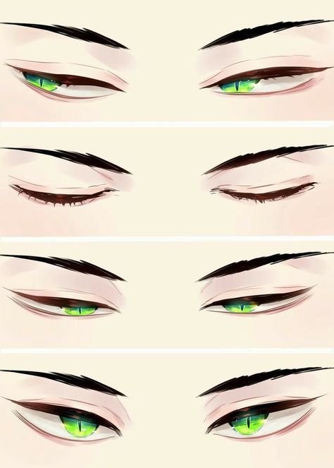 How To Draw Anime Eyes, Drawing Face Expressions, Eye Drawing Tutorials, Akaashi Keiji, Drawing Expressions, Anime Eye Drawing, Digital Painting Tutorials, Poses References, Anime Drawings Tutorials