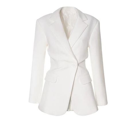 The Bridal Edit | Wolf & Badger Feminine Blazer, Prom Costume, Off White Blazer, White Silk Dress, Hourglass Fashion, Fitted Blazer Jacket, Stylish Blazer, Blazer Jackets For Women, Blazer And Skirt