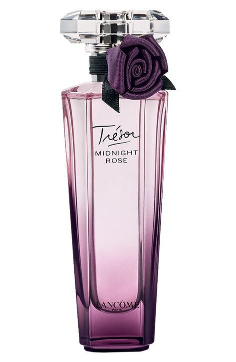 Free shipping and returns on Lancôme Trésor Midnight Rose Eau de Parfum at Nordstrom.com. What it is: A charming, desirable and mischievous fragrance.Fragrance story: Trésor Midnight Rose Eau de Parfum is a sexy-sweet blend of raspberry, rose, vanilla and sensual musk.Notes:- Top: raspberry, blackcurrant buds.- Middle: rose absolute, jasmine.- Base: vanilla, musk. Lancome Tresor Midnight Rose, Tresor Midnight Rose, Lancome Tresor, Perfume Rose, Lancome Perfume, Midnight Rose, Rose Perfume, Rose Fragrance, Beautiful Perfume