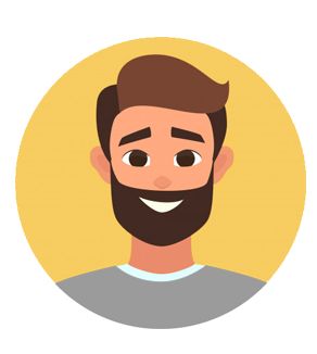 man avatar Man Avatar, Profile Avatar, Male Profile, Face Images, Drawings Simple, Ibis Paint, Art Drawings Simple, Bearded Men, Flat Design