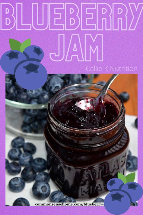 Blueberry Sauce Recipe, Canning Jam Recipes, Blueberry Jam Recipe, Canning Kitchen, Homemade English Muffins, Jam Recipes Homemade, Canning Jam, Blueberry Sauce, Easy Blueberry