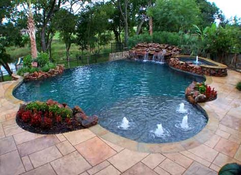 Inground Pool Pricing, Pool And Patio, Pool Life, Small Swimming Pools, Swimming Pool House, Backyard Diy, Design Blogs, Diy Outdoor Decor, Dream Pools