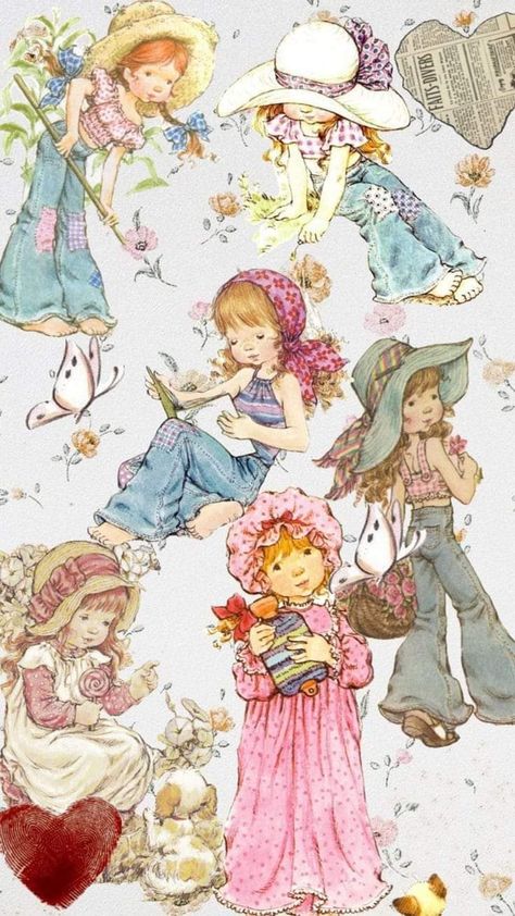 Holly Hobbie Doll, Sarah Key, Sara Kay, Sarah Kay, Anime Room, Holly Hobbie, Day Plan, Vintage Girls, Vintage Illustration