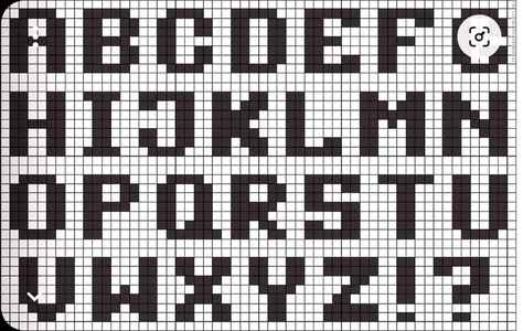 Crochet Numbers, Bobble Stitch Crochet, Crochet Letters, Cross Stitch Fruit, Graph Crochet, Easy Pixel Art, Tapestry Crochet Patterns, Knitting Instructions, Pixel Pattern