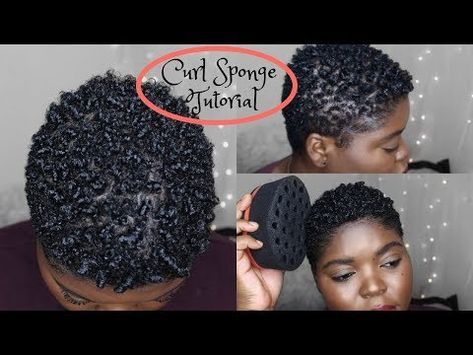 STYLING TWA WITH A CURL SPONGE| 5 MIN COILS. - YouTube Styling Twa, Curling Sponge, Curly Hair Sponge, Hair Sponge Curls, Sponge Curls, Short Afro Styles, Chakras Explained, Short Natural Curls, Hair Sponge