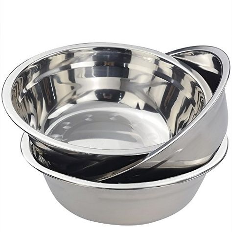 Eagrye Stainless Steel Bowl Set, Mixing Bowls/Metal Prep Bowls, Set of 4 Container Furniture, Black Dessert, Home Utensils, Kneading Dough, Stainless Steel Mixing Bowls, Prep Bowls, Space Saving Kitchen, Serving Bowl Set, Chocolate Fruit