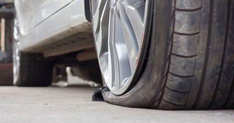 A bit pf patchwork: Here’s how to fix a flat tire Flat Tire Pictures, Tire Pictures, Rain Barrel, Tire Repair, Types Of Vehicle, Roadside Assistance, Flat Tire, Digital Trends, Blue Books