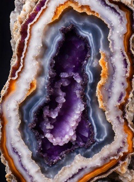 Agate and Amethyst Geodes - Stunning Natural Wonders 💎💜 #GeodeLove #CrystalCollection #NatureGems ✨ Geo Crystals, Geode Aesthetic, Crystals Geodes, Gems And Crystals, Crystals Aesthetic, Resin Paintings, Geode Cave, Crystal Photography, Crystal Texture