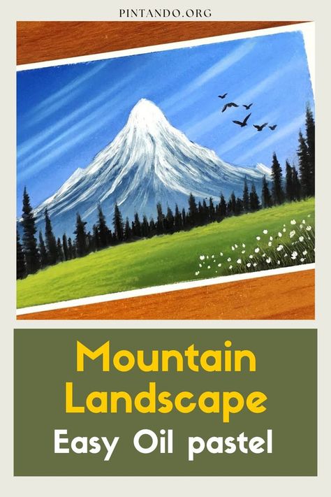 Dive into the world of art with our mesmerizing tutorial: "Mountain Landscape: Easy Oil Pastel." Whether you're an experienced artist or a complete beginner, this step-by-step guide is perfect for creating your very own mountain masterpiece. Discover the magic of oil pastels as we explore the vibrant colors and majestic beauty of mountains. Join us on this creative journey and learn how to capture the essence of tranquil landscapes with ease. Grab your oil pastels and canvas and let's... Pastel Drawing Mountains, Oil Pastel Art For Beginners Step By Step Easy, Oil Pastel Mountains Easy, Nature Landscape Oil Pastel, Mountain Oil Pastel, Pastel Mountains Art, Oil Pastel Step By Step, Let's Make Art, World Of Art