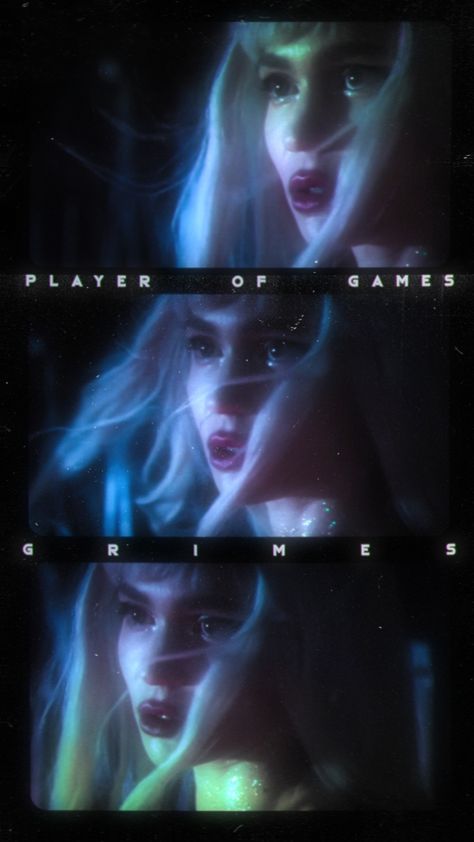 Grimes Aesthetic Poster, Glow In The Dark Photography, Grimes Player Of Games, Naomi Aesthetic, Crystal Photoshoot, Grimes Wallpaper, Arte Grunge, Photoshoot Idea, Foto Ideas Instagram