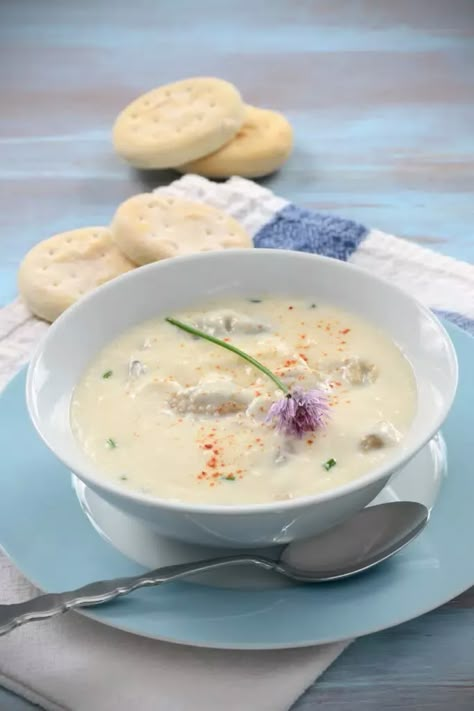 Oyster Chowder, Oyster Stew Recipes, Canned Oysters, Oyster Soup, Oyster Stew, Oyster Recipes, Travel Foodie, Seafood Stew, Fresh Oysters