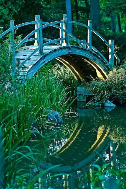 Moon Bridge, Landscape Designs, Japanese Landscape, Tea Garden, A Bridge, Japanese Tea, Private Garden, Landscape Architect, Japanese Garden