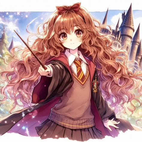 #harrypotteredit #harry #hogwarts #mage #cute #hermione #hermionegranger #girl Hermione Anime, Poppy Pomfrey, Alastor Moody, Charlie Weasley, James Sirius Potter, Hermione And Ron, Anime Harry Potter, Albus Severus Potter, Albus Severus