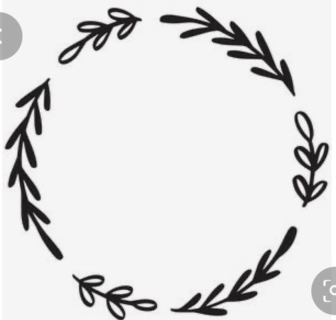 Wreath Of Leaves, Cricut Monogram, Image Svg, Printable Images, Best Friend Tattoos, Silhouette Cameo Projects, Cameo Projects, Silhouette Design Store, Chalkboard Art