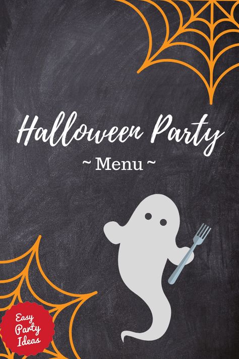 Spooktacular Halloween Party Menu for a festive dinner party. Halloween Party Songs, Halloween Dinner Party Menu, Halloween Scene Setters, Halloween Party Menu, Halloween Dinner Party, Festive Dinner Party, Halloween Party Appetizers, Easy Halloween Party, Spider Decorations