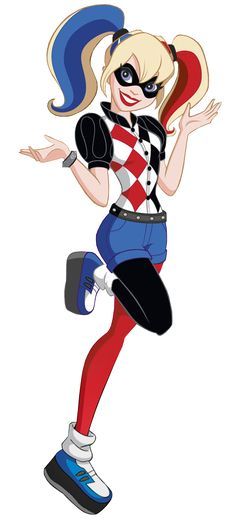 Harley Quinn from DC Super Hero Girls Dc Superhero Girls Party, Harley Quinn Disfraz, Girl Super Hero, Joker Y Harley Quinn, Girl Superhero Party, Margot Robbie Harley, Harley Quinn Quotes, Profile Art, Harley Quinn Comic