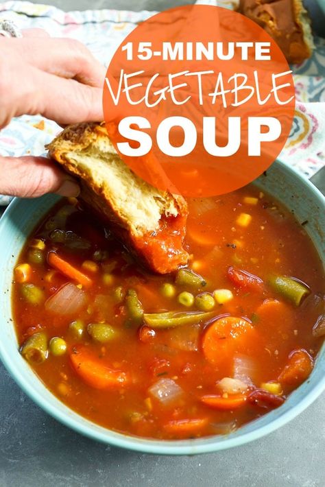 Quick Vegetable Soup, Slow Cooker Balsamic Chicken, Clean Dinner Recipes, Easy Vegetable Soup, Soup Vegetable, Vegetable Soup Healthy, Vegetable Soup Recipe, Easy Vegetable, Clean Eating Dinner