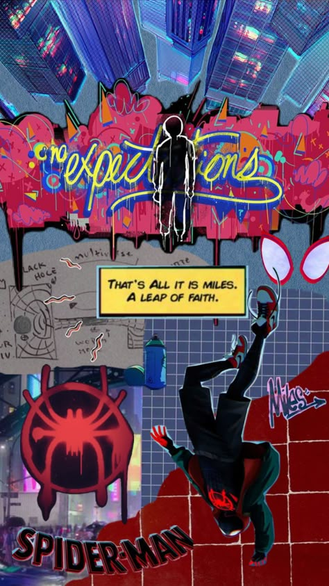 Spiderman Painting, Spiderman Into The Spiderverse, Spider Man Wallpaper, Spiderman Spiderverse, Image Spiderman, Miles Spiderman, Spaider Man, Into The Spiderverse, Miles Morales Spiderman