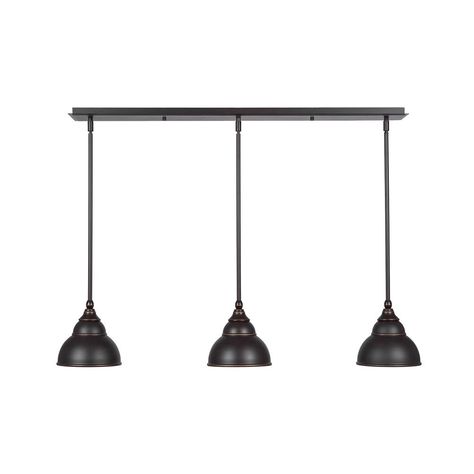 Cambridge 3-Light Dark Granite Island Pendant with Dark Granite Steel Granite Island, Dark Granite, Linear Pendant Light, Kitchen Island Linear Pendant, Kitchen Island Pendant, 3 Light Chandelier, Light Kitchen, Kitchen Island Pendants, Streamline Design