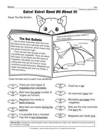 "Spook-tacular" Reading Activities https://www.themailbox.com/storage/Images/projects/2019/SO/101419-extra-extra.pdf Bat Unit Study, Halloween Nibbles, Bat Activities For Kids, Bat Worksheets, Bat Diagram, Halloween Curriculum, Bat Activities For First Grade, Halloween Science Worksheets, Bat Facts Preschool