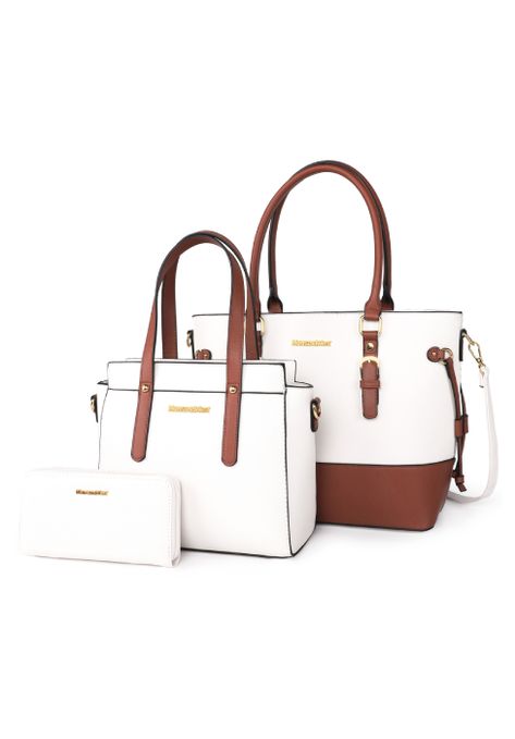 This 3 piece purse set offers a versitile collection of handbags. It comes with a wallet, satchel bag and tote purse. Comes in different selection of patterns and colors. Whatever size and color of purse you might need, this is the way to go! #sponsored Montana West Purse, Purse And Wallet Set, Medium Handbags, Purses For Women, Classic Handbags, Satchel Tote, Tote Bag Purse, Gift For Birthday, Shoulder Tote Bag