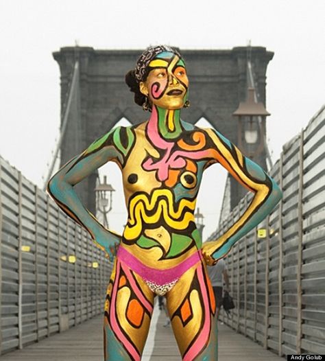 Andy Golub's Body Paint: Naked Wanderers And Surreal Human Murals A Study In Scarlet, Female Body Paintings, Stephen Fry, Art Body, Go Outside, Sherlock Holmes, Body Painting, Female Art, Surrealism