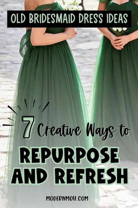 Repurposed Bridesmaid Dress, Bridesmaid Hacks, Bridesmaid Etiquette, Bridesmaid Dress Ideas, Dress Makeover, Dress Upcycle, Bridesmaid Tips, How To Breathe, Gorgeous Bridesmaid Dresses