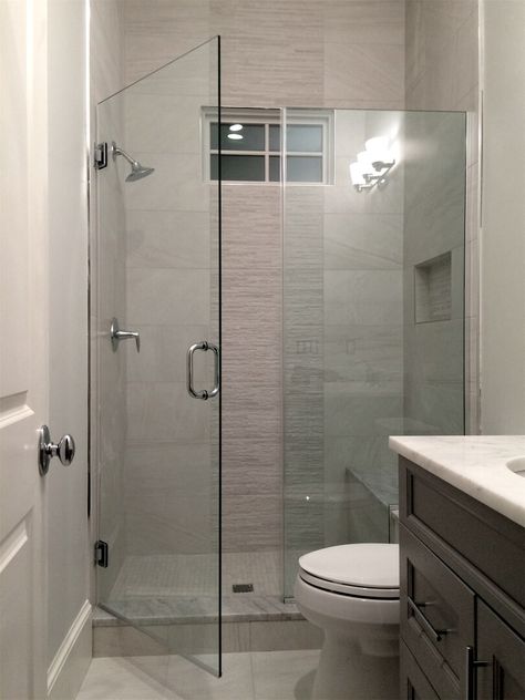 Bathroom Shower Glass Doors, Bathroom Renovation Shower, Shower Glass Door, Clean Shower Doors, Bathroom Shower Doors, Nerd Room, Bathrooms Ideas, Glass Shower Doors Frameless, Guest Bathroom Remodel