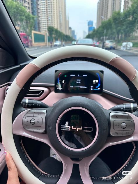 pink car deco custom interior cute Ashton Db9 Pink Interior, Cars With Pink Interior, White Car Pink Interior, White Mercedes Benz With Pink Interior, Pink And Cream Car Interior, Pink Interior Design Car, Pink Car Interior, Pink Car Accessories, Inside Car