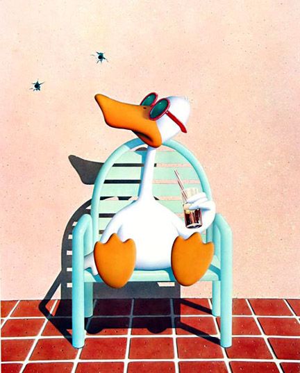 Michael Bedard, Sitting Duck; since the early 1980's, I laugh out loud every time I see this print Sitting Duck, Bathroom Artwork, Duck Cartoon, Duck Art, A Duck, Whimsical Art, Artsy Fartsy, Animal Drawings, Pluto The Dog