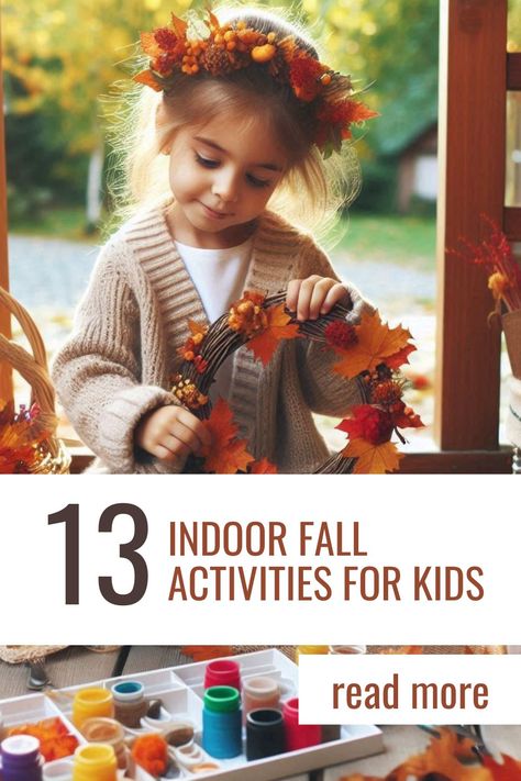 indoor fall activities Indoor Fall Activities, Fall Activities For Kids, Adorable Crafts, Weather Outside Is Frightful, The Weather Outside Is Frightful, Development Milestones, Fall Quotes, Kids Worksheets Printables, Potty Training Tips