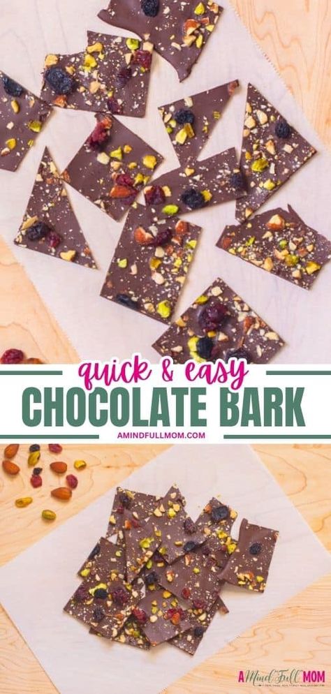 Chocolate Bark Recipes Oven, Chocolate Bark In Oven, Milk Chocolate Bark Recipes, Seed And Nut Chocolate Bark, Easy Chocolate Bark Recipes, How To Make Chocolate Bark, Bark Chocolate Recipe, Easy Christmas Bark, Christmas Bark Recipes Easy