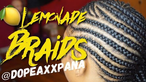 How To: Lemonade Braids | Small Feed in Braids [Video] - https://blackhairinformation.com/video-gallery/lemonade-braids-small-feed-braids-video/ Lemonade Braids For Kids, Small Feed In Braids, Tree Braids Hairstyles, Half Braided Hairstyles, Braids Step By Step, Beyonce Hair, Feed In Braids, Lemonade Braids, Natural Hair Extensions