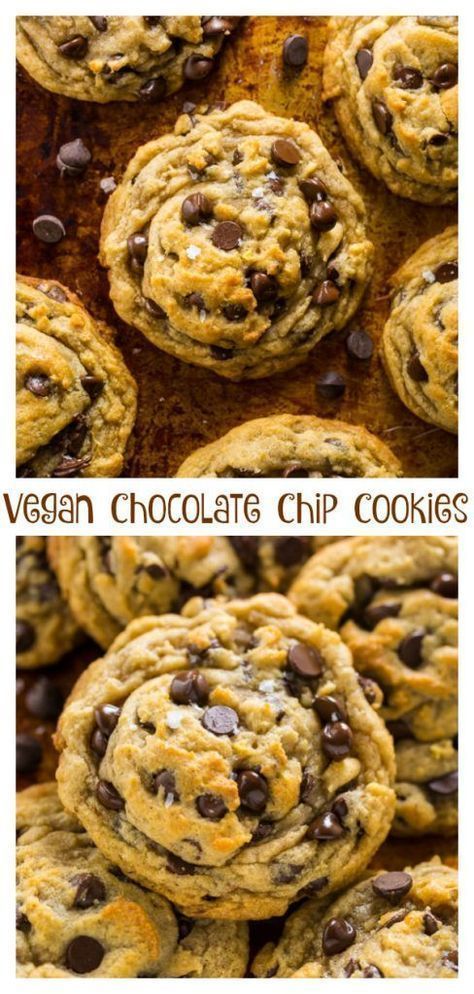 Best Vegan Chocolate Chip Cookies, Vegan Chocolate Chip Cookie Recipe, Vegan Baking Recipes, Vegan Chocolate Chip Cookies, Recipes Chocolate, Desserts Vegan, Chip Cookie Recipe, Vegan Chocolate Chip, Vegan Dessert Recipes