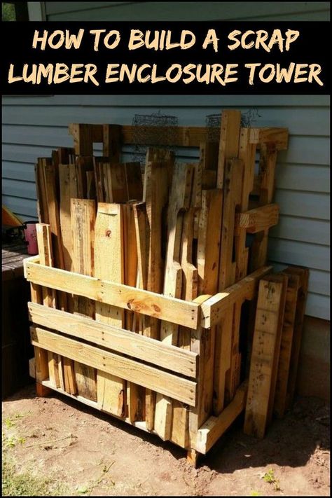 Running Out of Storage Space or Just Want to Organize Your Scrap Timber Pile? Here's a Solution Lumber Rack, Lumber Storage, Woodworking Kits, Woodworking Jig, Woodworking Bed, Woodworking Logo, Woodworking Jigs, Wood Working For Beginners, Into The Woods