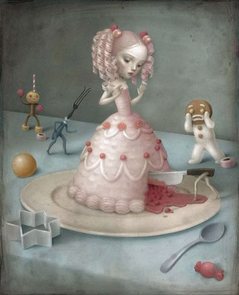 It's My Fault, Creepy Cute Aesthetic, Surealism Art, Arte Peculiar, Mark Ryden, My Fault, Picture Boxes, Lowbrow Art, Creepy Art