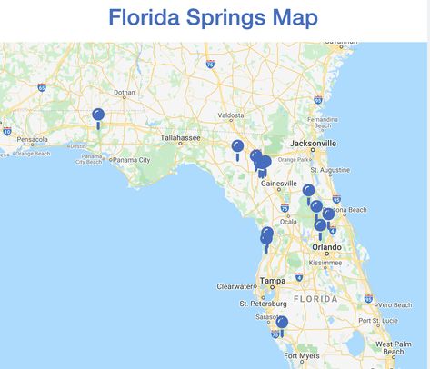 A map of freshwater springs in Florida. Search by feature -- springs with kayaking, springs with manatees, or by location. For example, springs near Orlando, or springs in the Florida pandhandle. Florida Natural Springs, Paddle Boarding Florida, Florida Springs Map, Natural Springs In Florida, Springs In Florida, Lake City Florida, 2023 Vibes, Florida Trail, Bonita Springs Florida