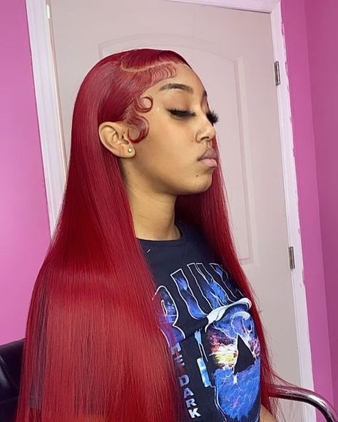 Pompano Beach, FL 📍 on Instagram: "Lace reinstall (wasn't previously installed by me ) 🔥🔥" Red Frontal Wig, Red Frontal, Lace Wigs Styles, Frontal Wig Hairstyles, Red Wig, Wig Color, Red Wigs, Hair Laid, Dope Hairstyles